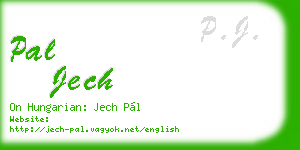 pal jech business card